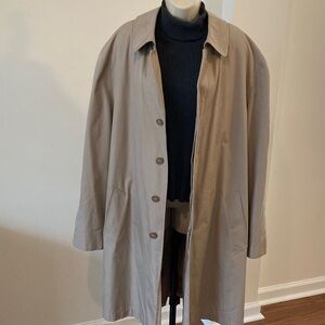London Fog Men's Classic Beige Trench Coat